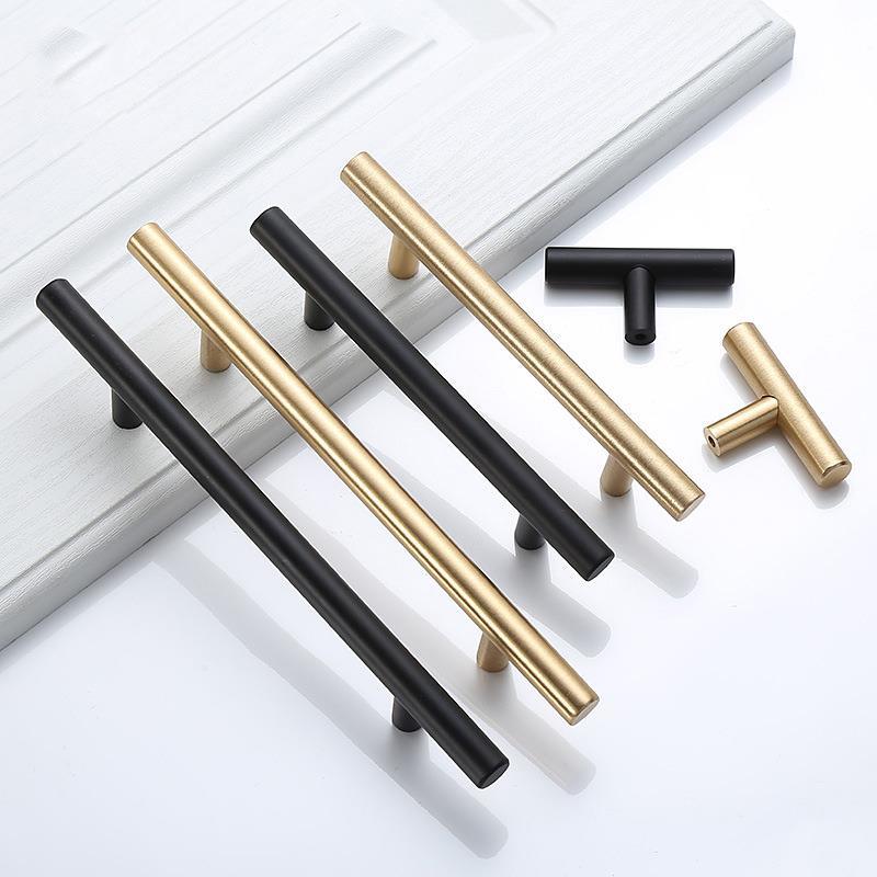 Furniture Hardware Restoration - Moderne goud geborstelde rechte kast handgrepen