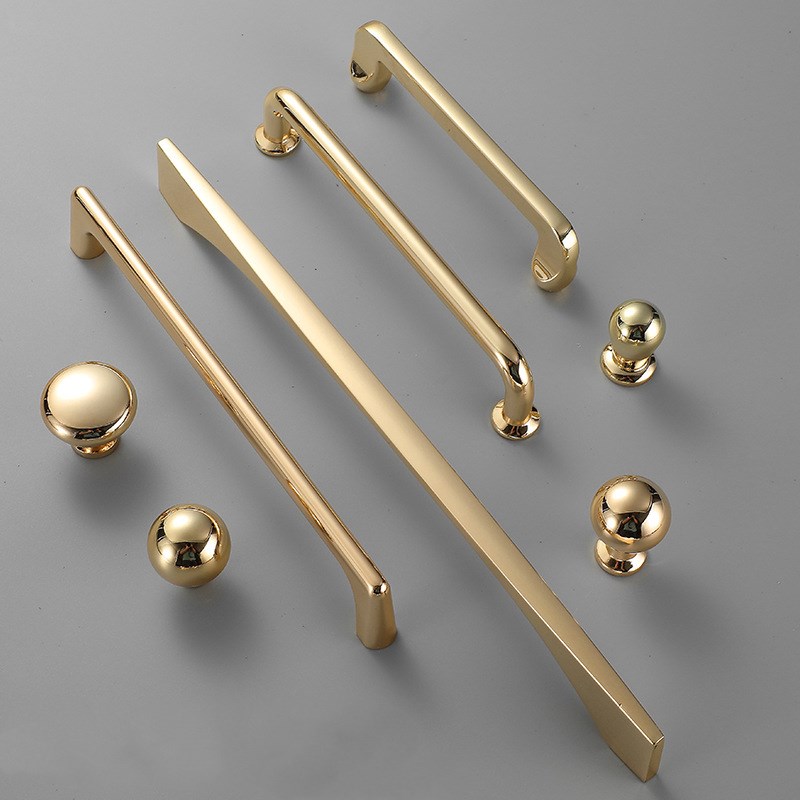 Furniture Hardware Gold - Zinklegering helder goud keukenkast deurgreep moderne