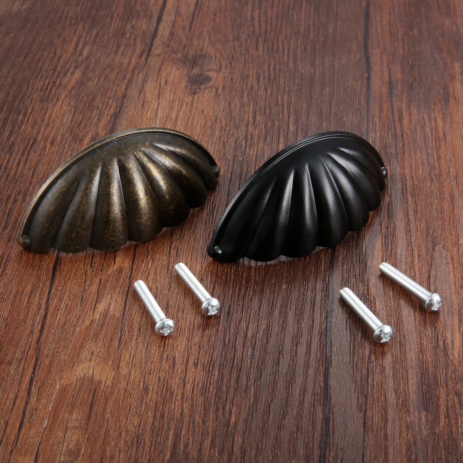 Furniture Hardware Restoration - 1Pc Legering Shell Vorm Handvat Halve
