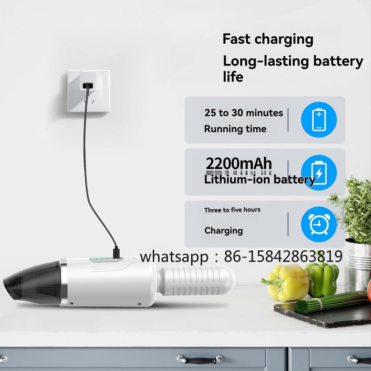 Furniture Hardware Cleaner - Autostofzuiger, draadloze handstofzuiger met grote zuigkracht