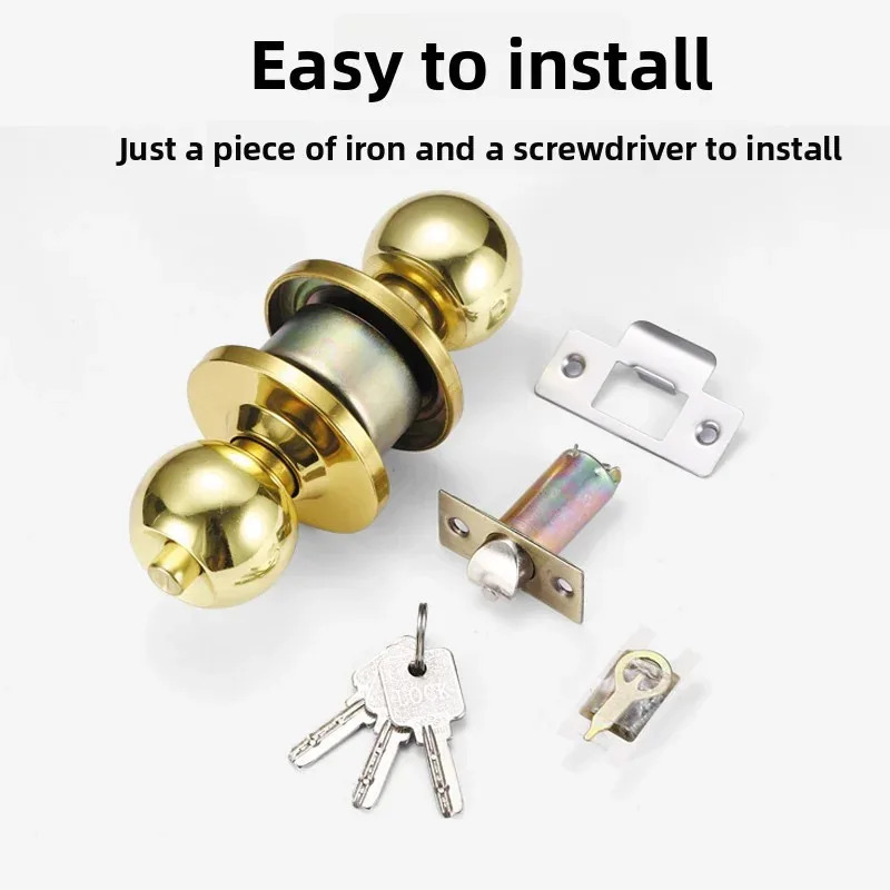 Furniture Hardware Fittings - Ronde deurknoppen van roestvrij staal, deurklink