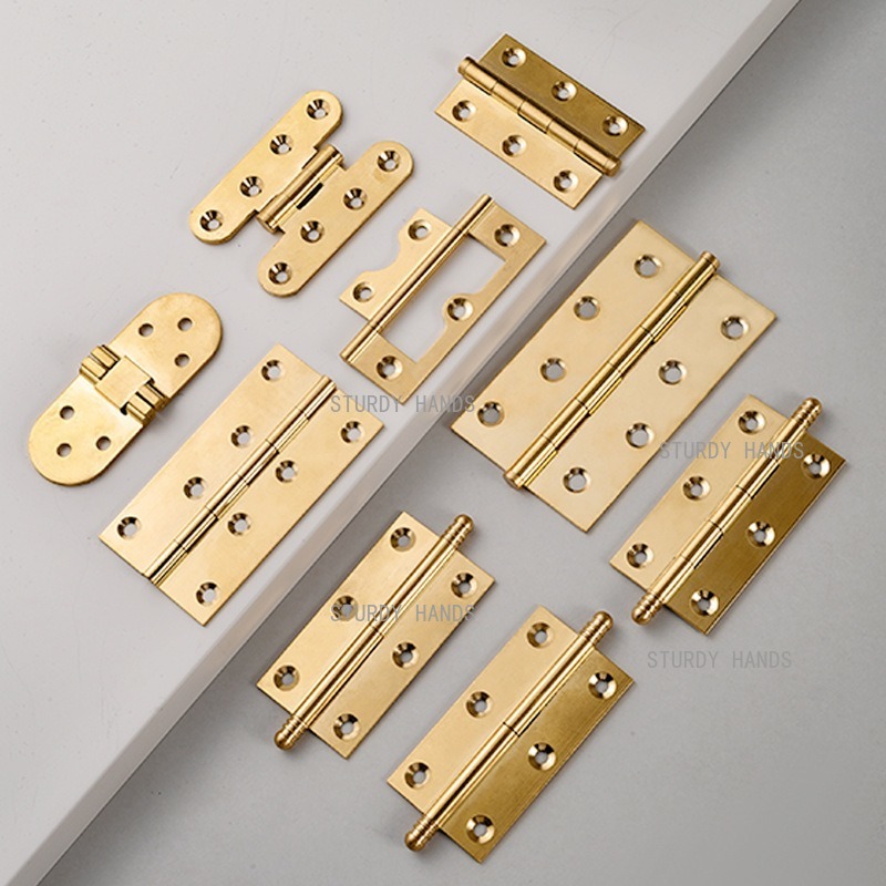 10 stuks messing scharnieren,  - Furniture Hardware Gold recensie en prijs